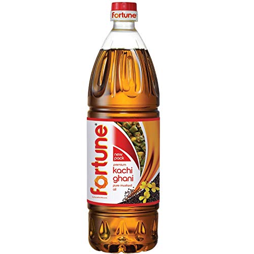 Fortune Premium Kachi Ghani Pure Mustard Oil - 1 L (Bottle)