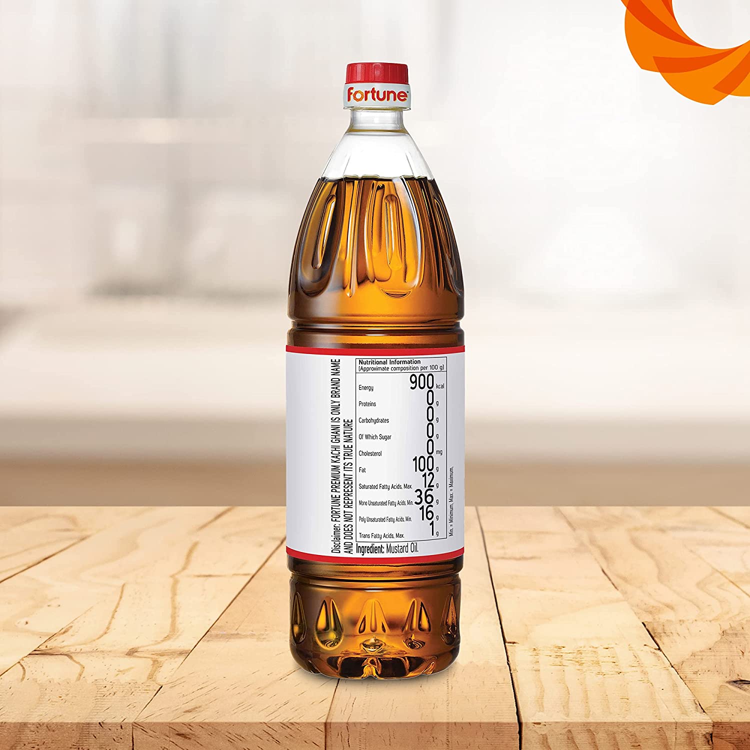 Fortune Premium Kachi Ghani Pure Mustard Oil - 1 L (Bottle)