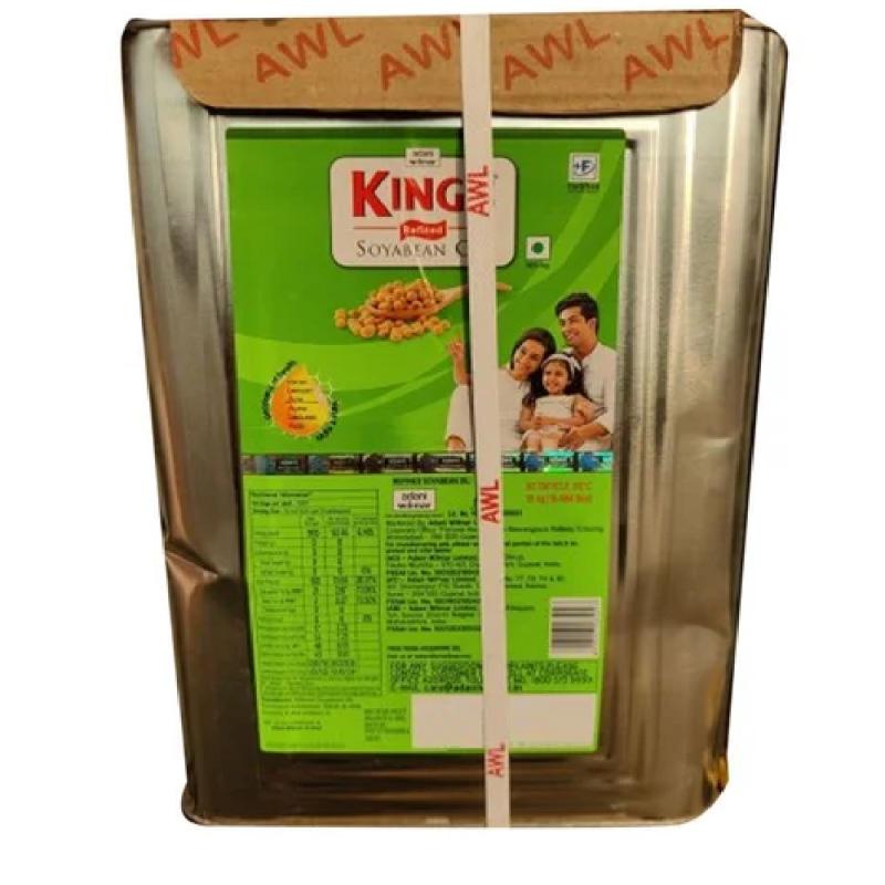 King's Refined Soybean Oil - 15 kg Tin (Pipa)