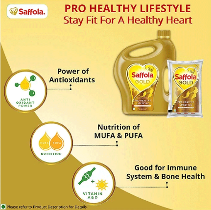 Saffola Gold Refined Oil - 910 g
