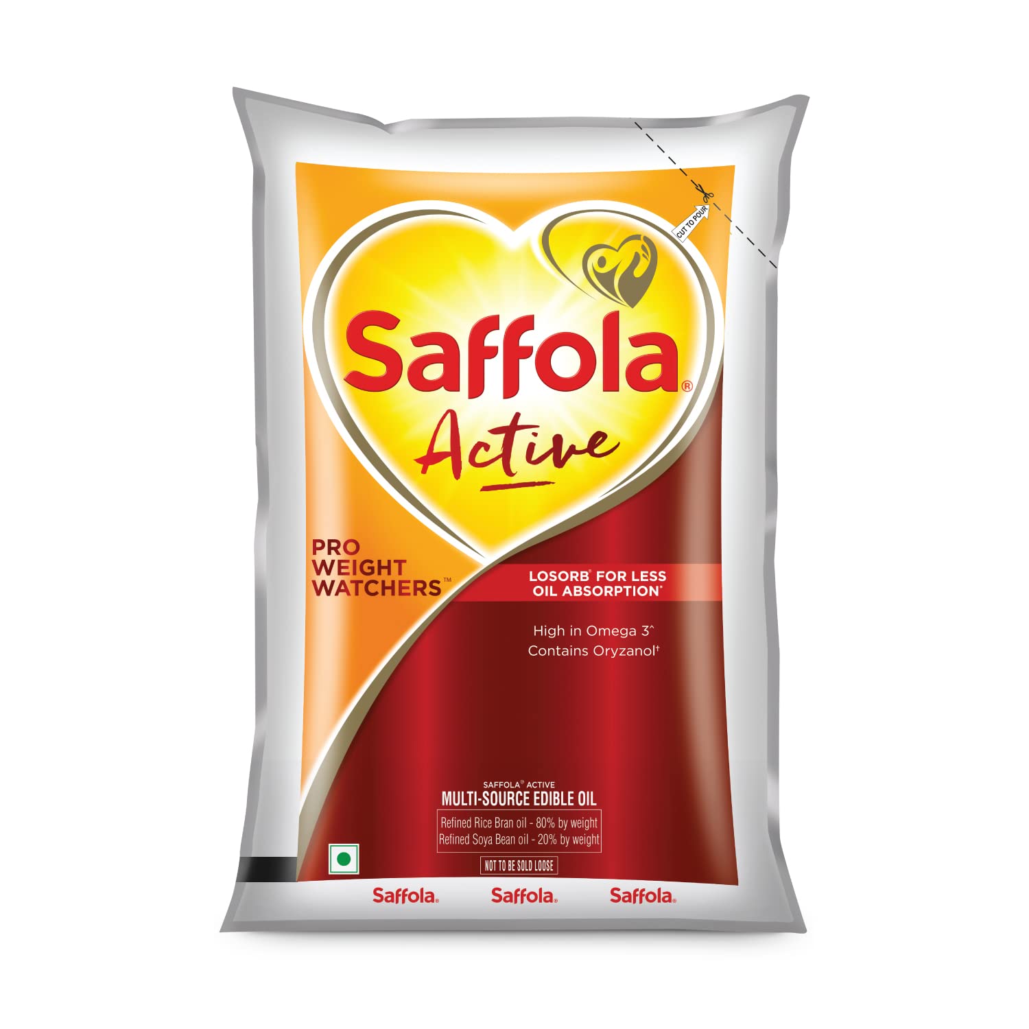 Saffola Active Edible Oil - 910 g