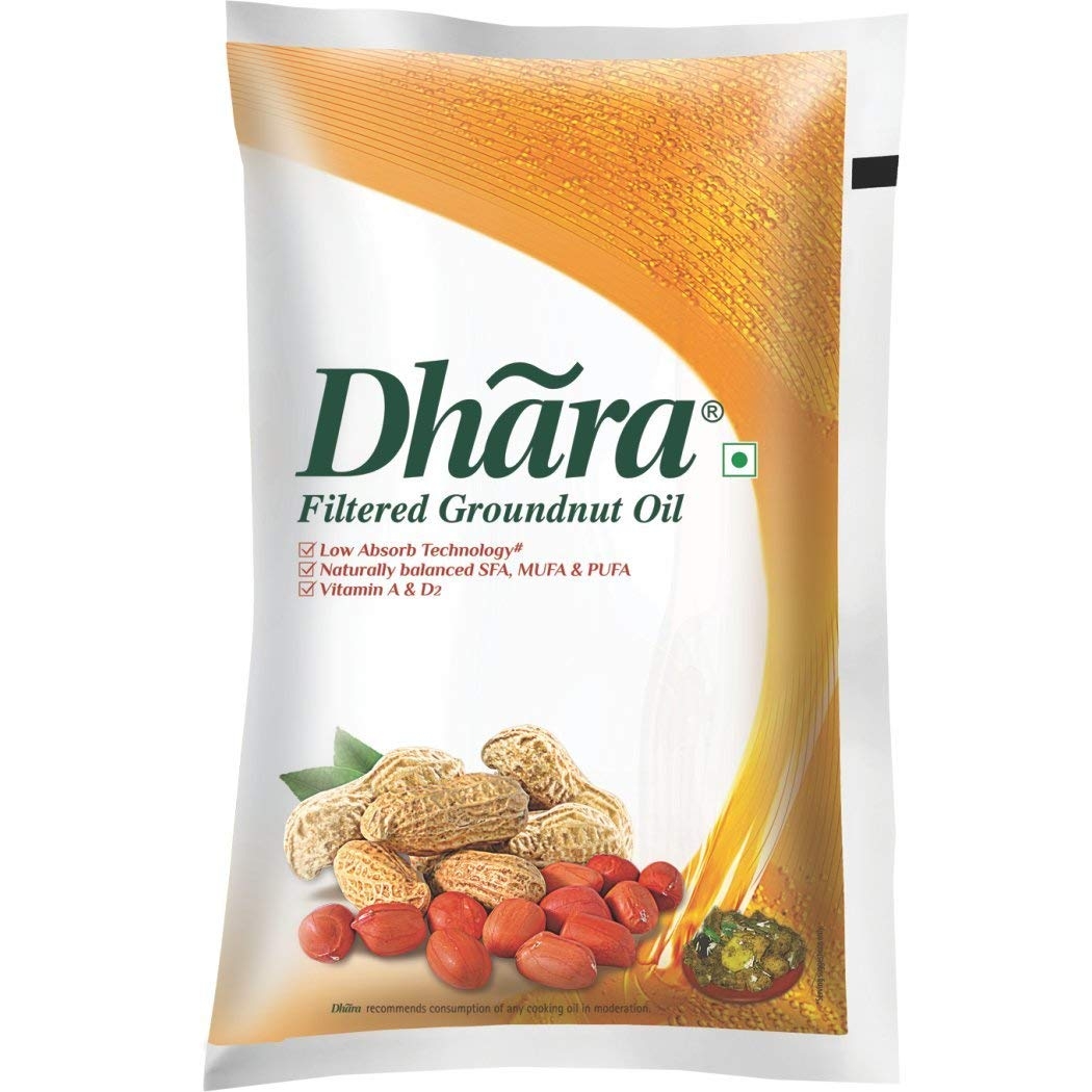Dhara Filtered Groundnut Oil - 910 g