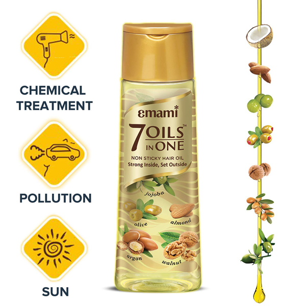 Emami 7 Oils In One Non-Sticky Hair Oil - 200 ml