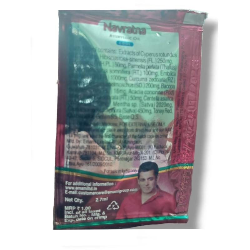 Navratna Ayurvedic Hair Oil - 2.7 ml