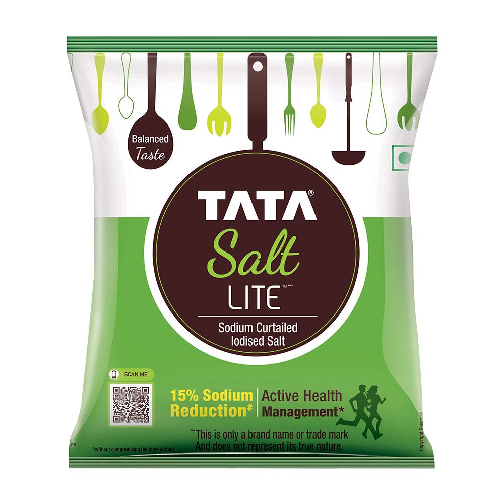 Tata Salt Lite - Low Sodium Iodised Salt - 1 kg