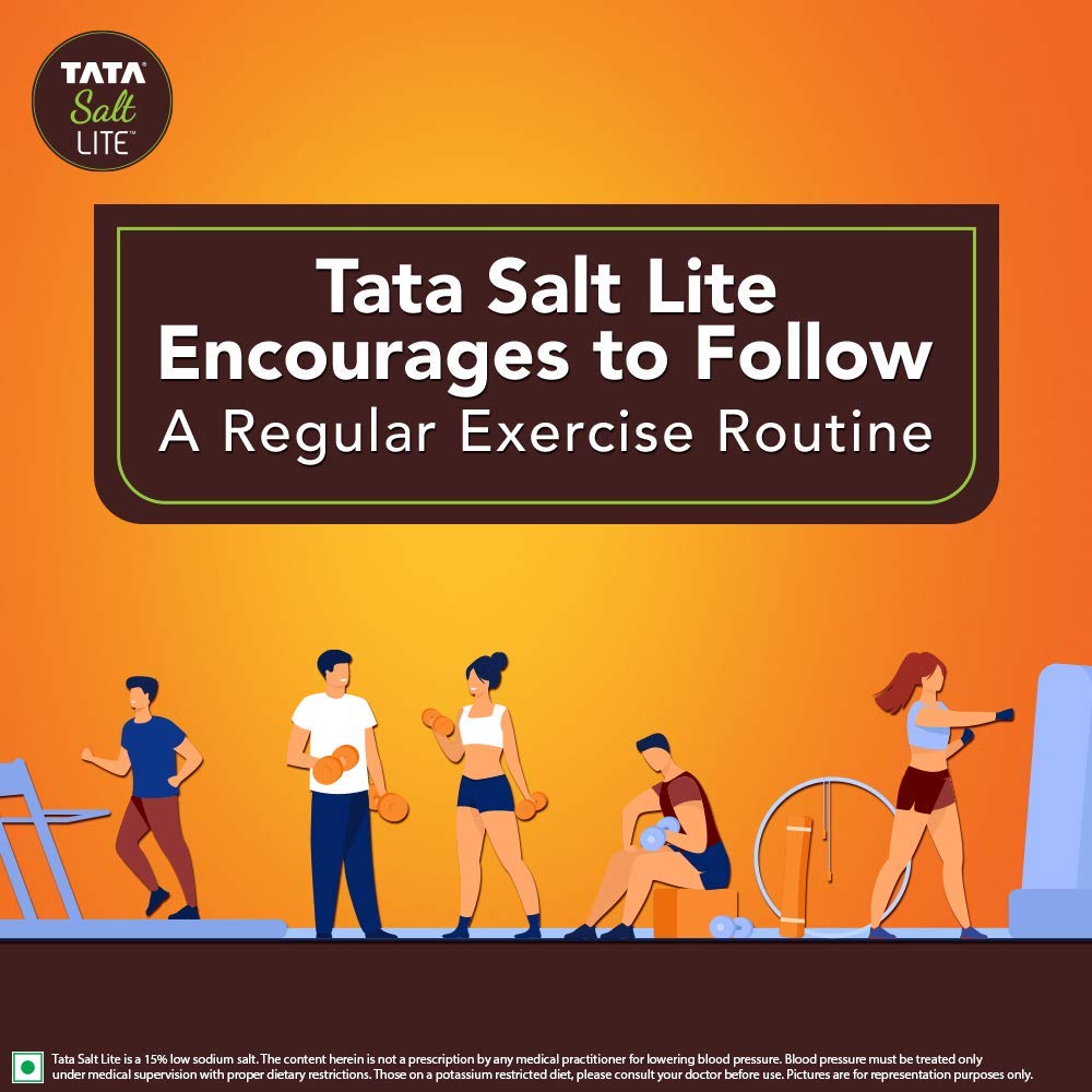 Tata Salt Lite - Low Sodium Iodised Salt - 1 kg