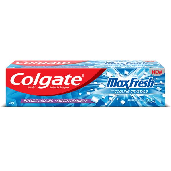 Colgate MaxFresh Peppermint Ice Blue Gel Toothpaste - 150 g