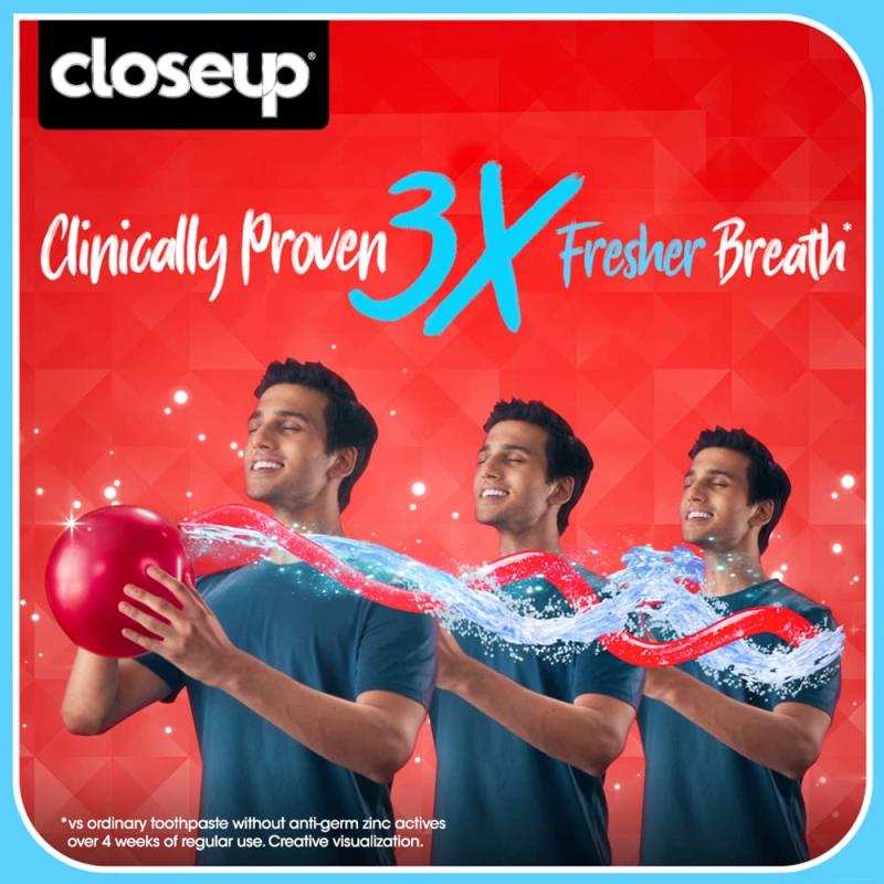 Close Up Everfresh+ Red Hot Gel Toothpaste - 150 g (Pack of 2)