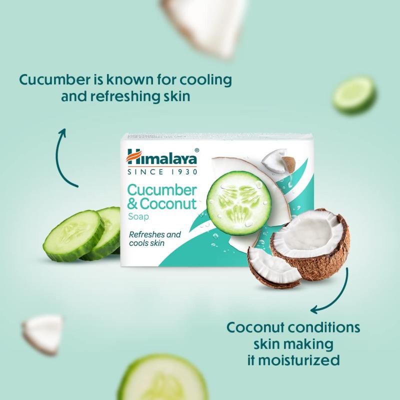 Himalaya Cucumber & Coconut  Soap - 125 g