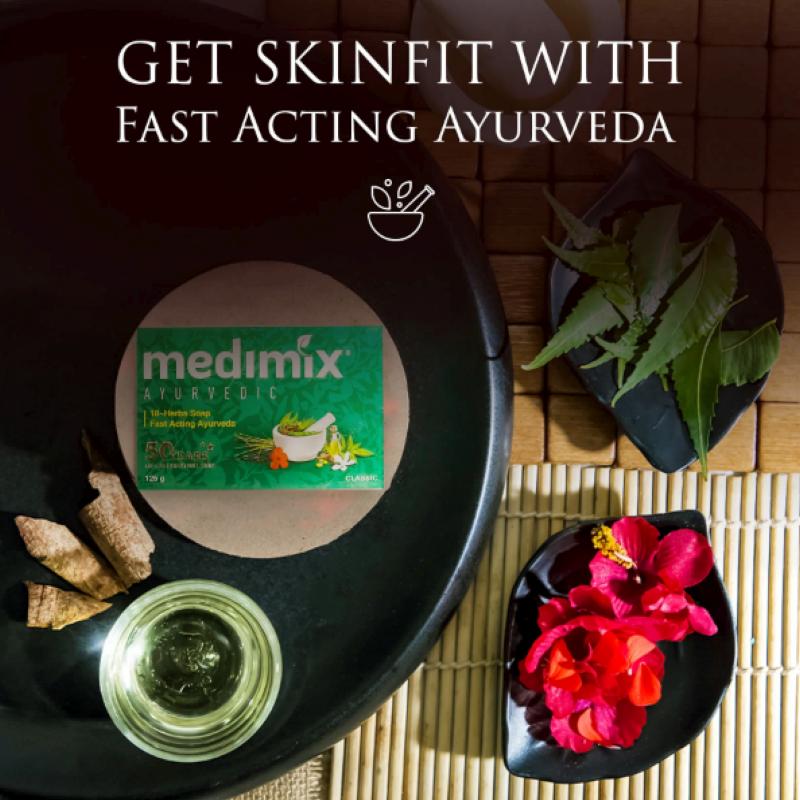 Medimix Ayurvedic 18-Herbs Classic Soap - 3x125 g