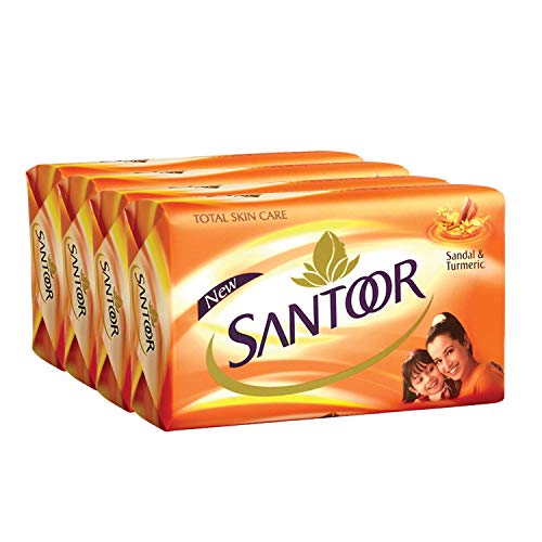 Santoor Sandal & Turmeric Soap - 4x100 g