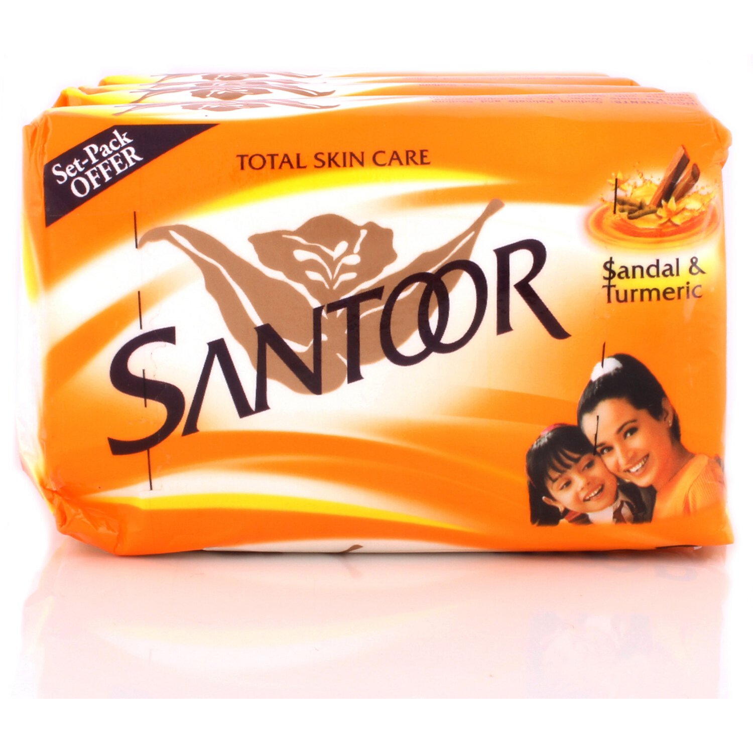 Santoor Sandal & Turmeric Soap - 4x125 g