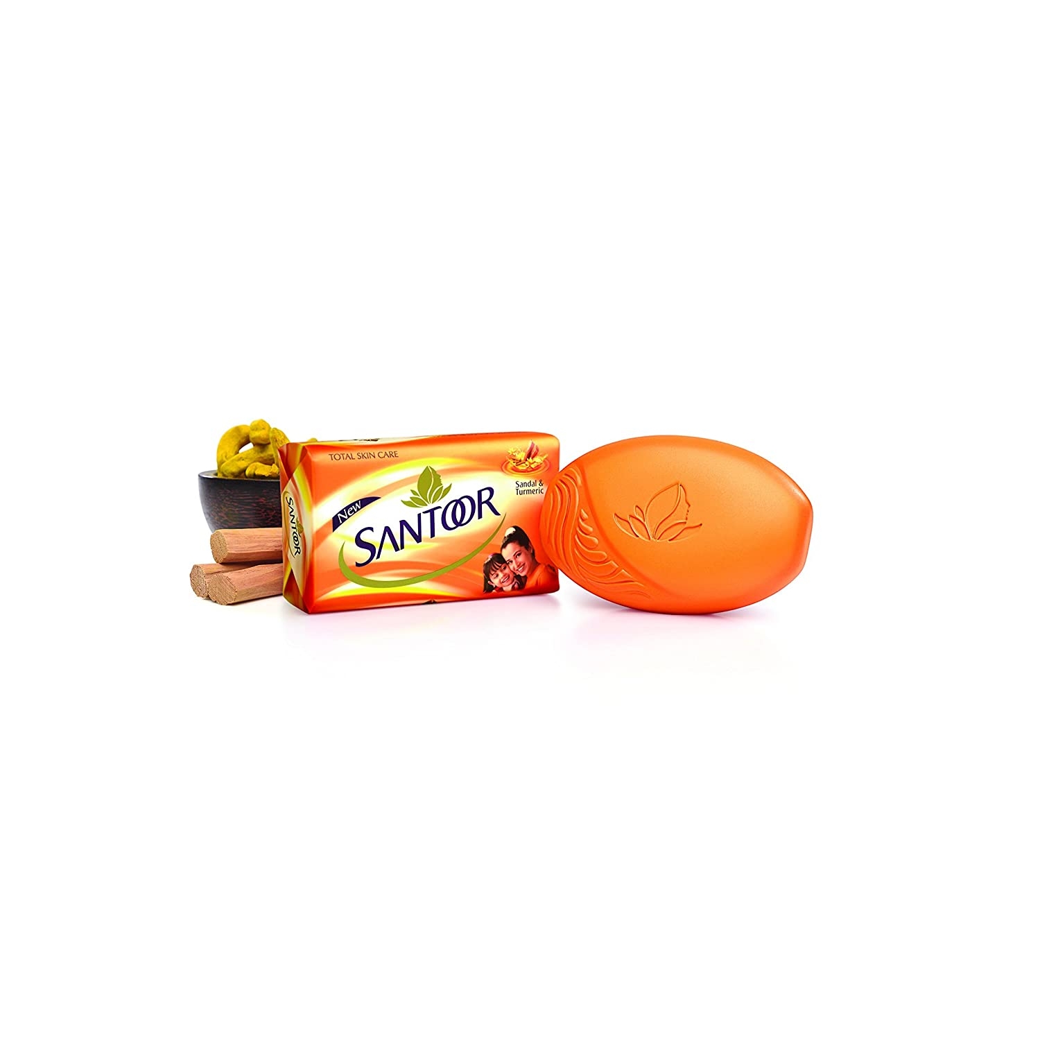 Santoor Sandal & Turmeric Soap - 4x125 g