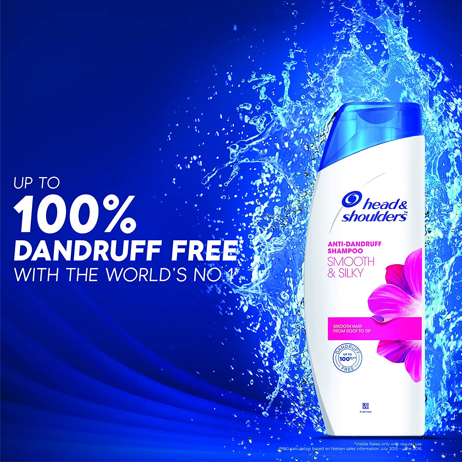 Head & shoulders Smooth & Silky Anti-Dandruff Shampoo - 180 ml