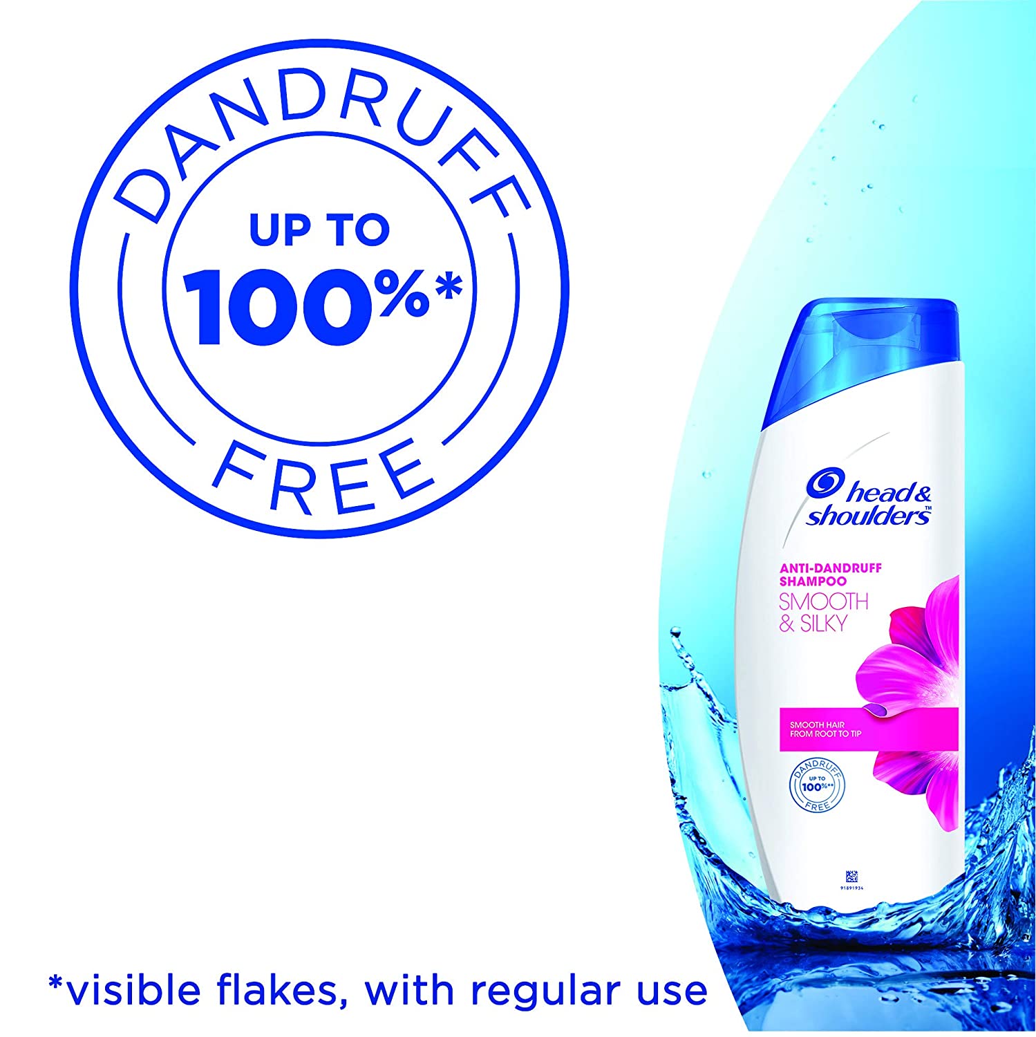 Head & shoulders Smooth & Silky Anti-Dandruff Shampoo - 180 ml