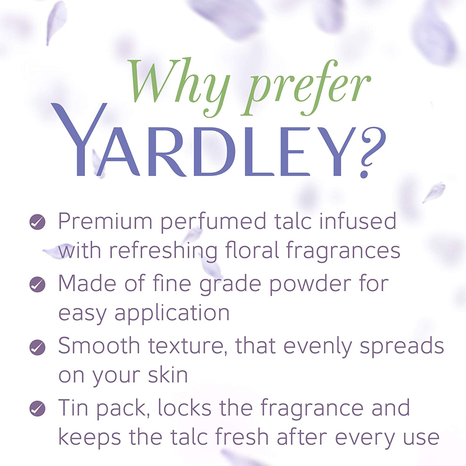 Yardley London English Lavender Perfumed Talc - 250 g