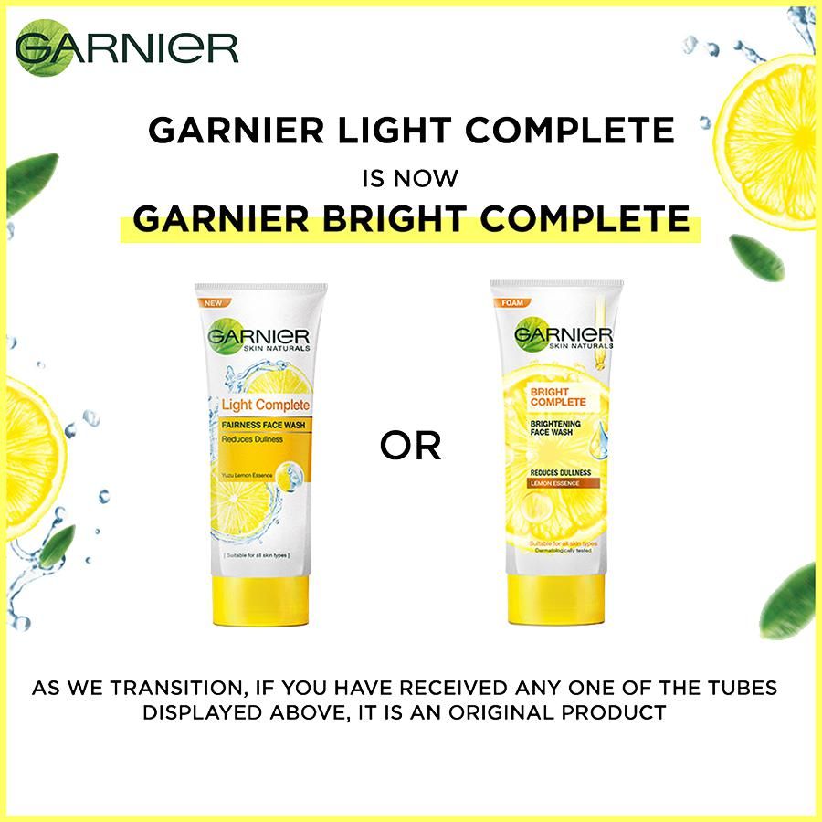 Garnier Bright Complete Face Wash - 100 g