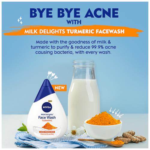 Nivea Milk Delights Face Wash - Turmeric - 100g
