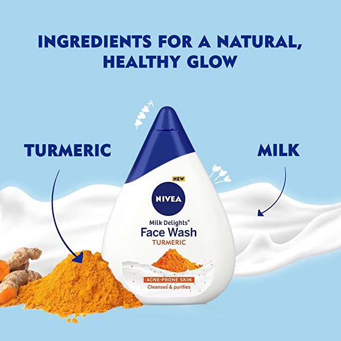 Nivea Milk Delights Face Wash - Turmeric - 100g
