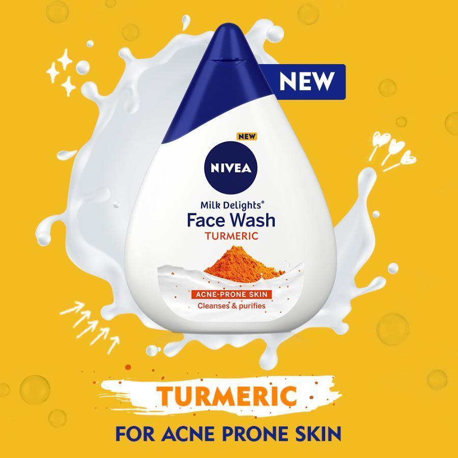 Nivea Milk Delights Face Wash - Turmeric - 100g