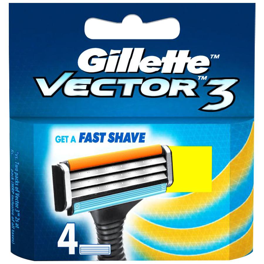 Gillette Vector3 Cartridges - 4 PCS