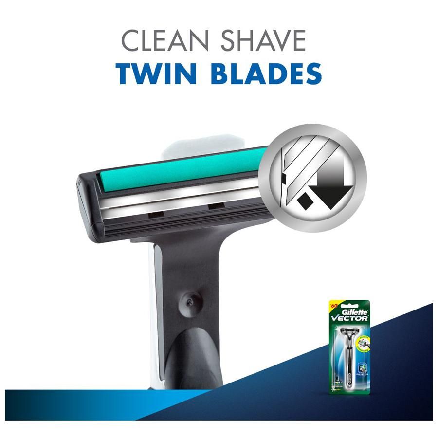 Gillette Vector Shaving Razor - 1 pcs