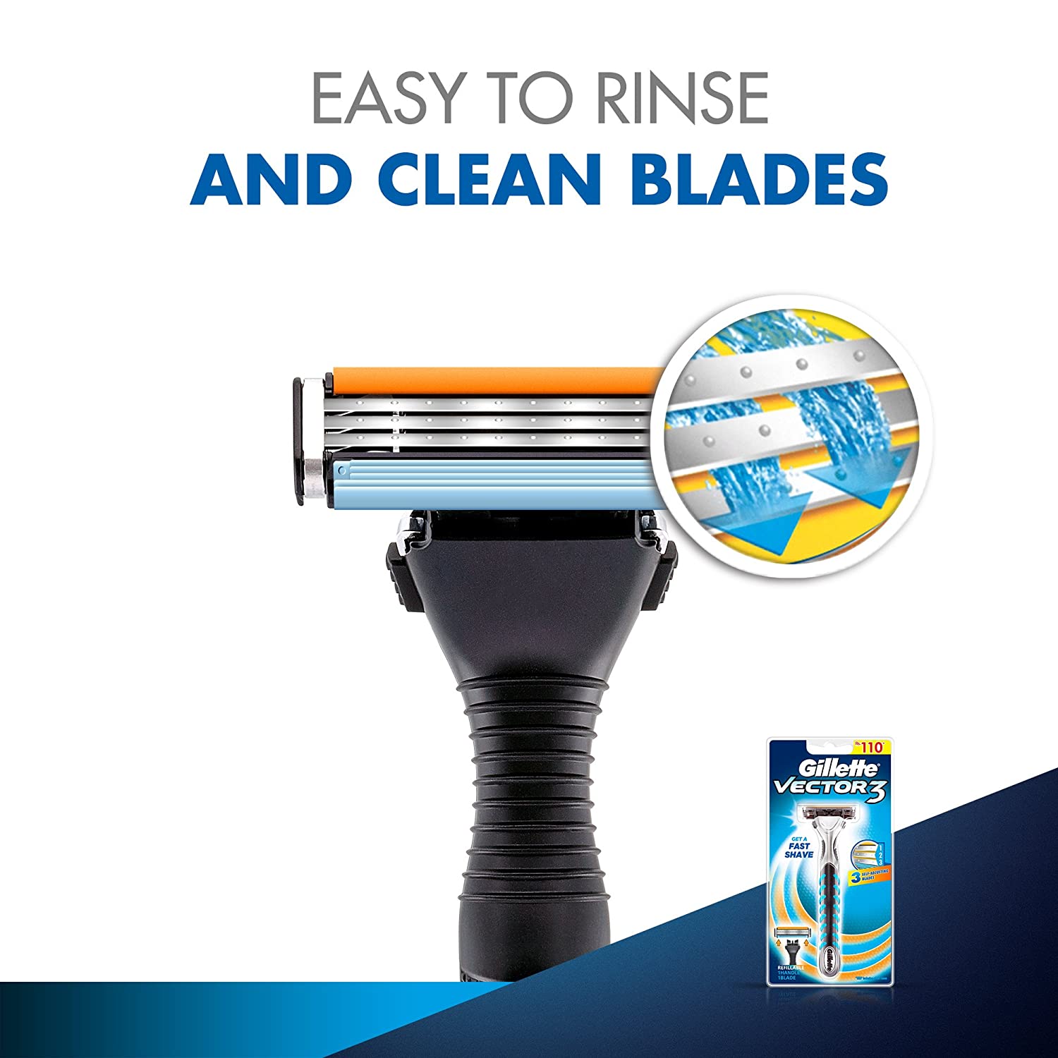 Gillette Vector 3 Shaving Razor - 1 pcs