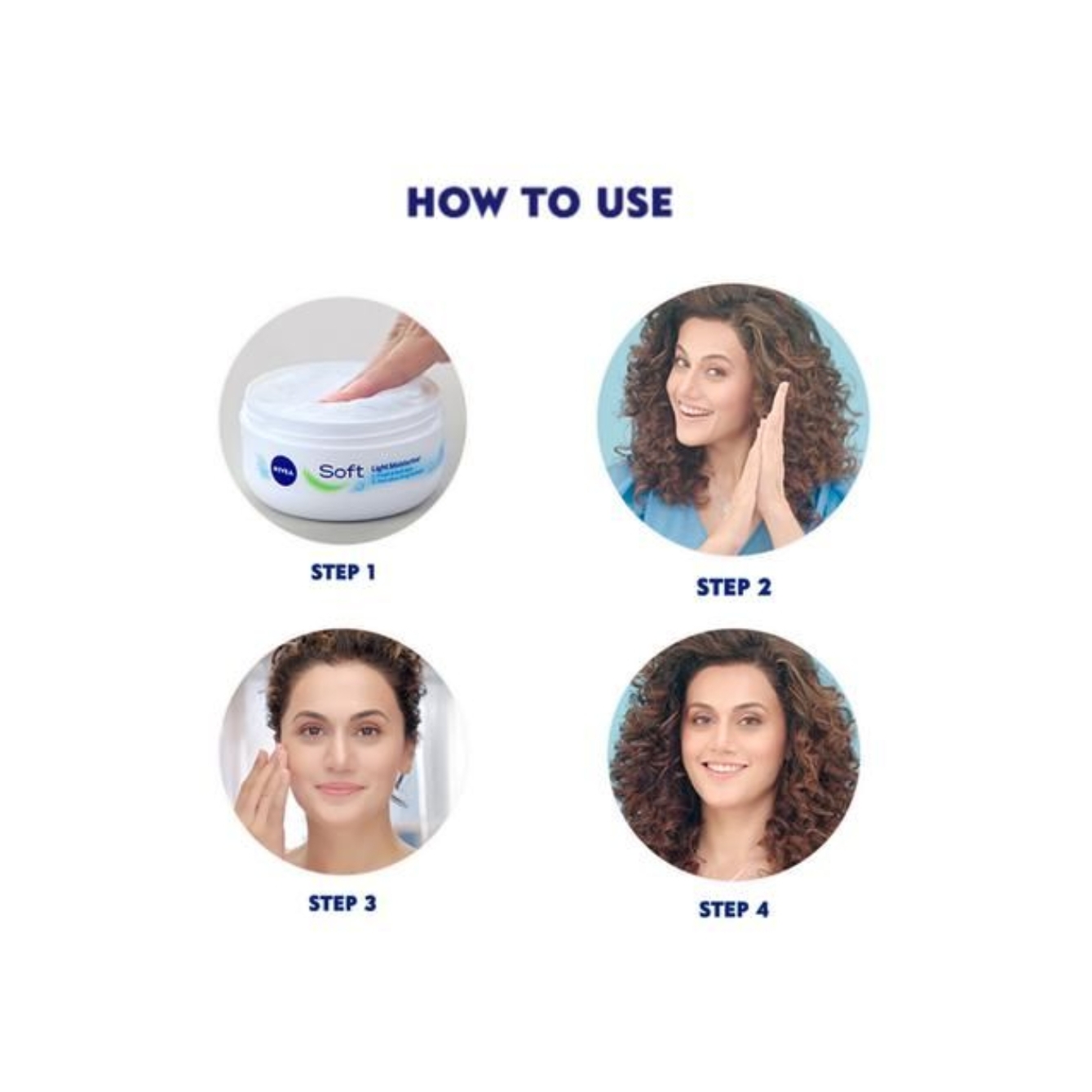 Nivea Soft Light Moisturiser(White) - 50 ml