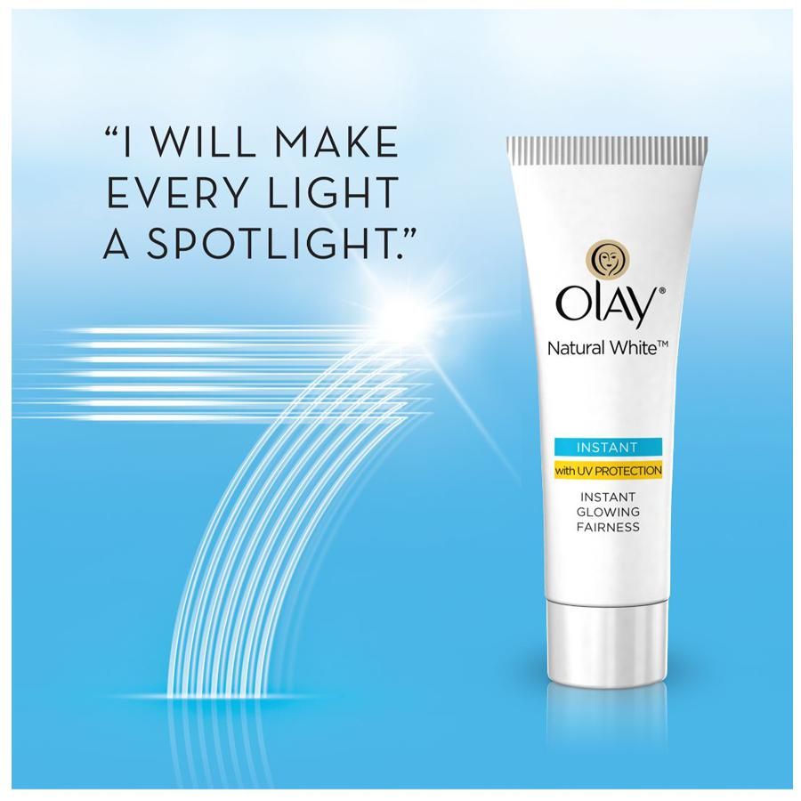 Olay Natural White Light Instant Glowing Fairness Cream - 20 g
