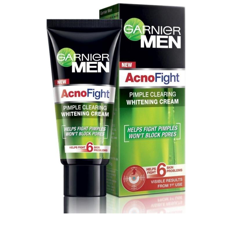 Garnier Men Acno Fight Pimple Clearing Whitening Cream - 20 g