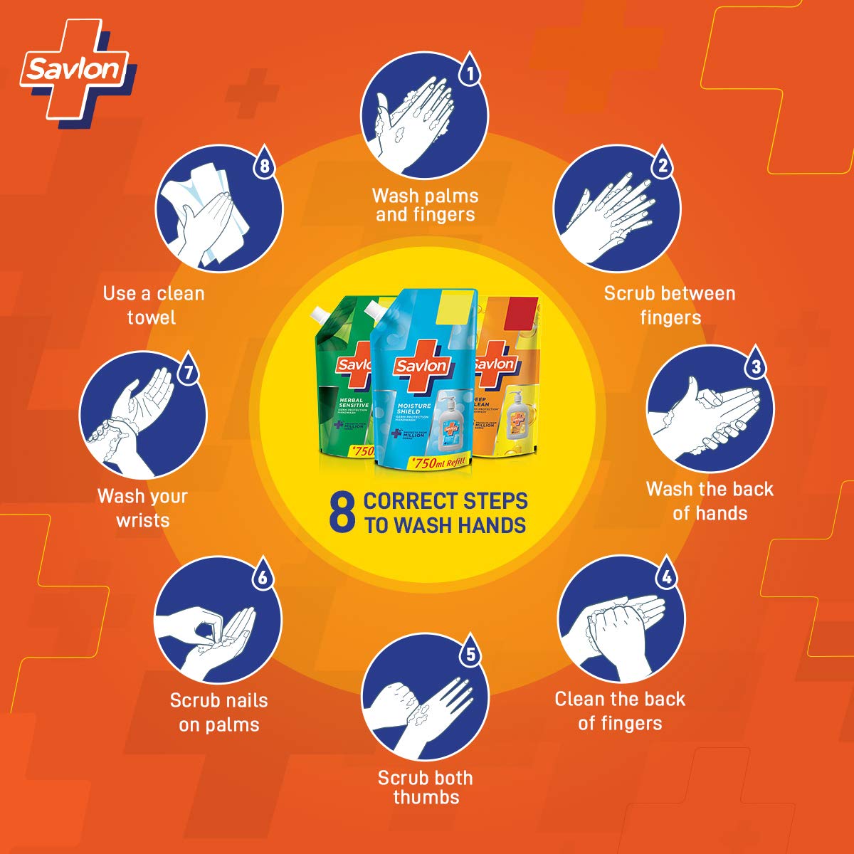 Savlon Moisture Shield Hand Wash (Refill) - 650 ml