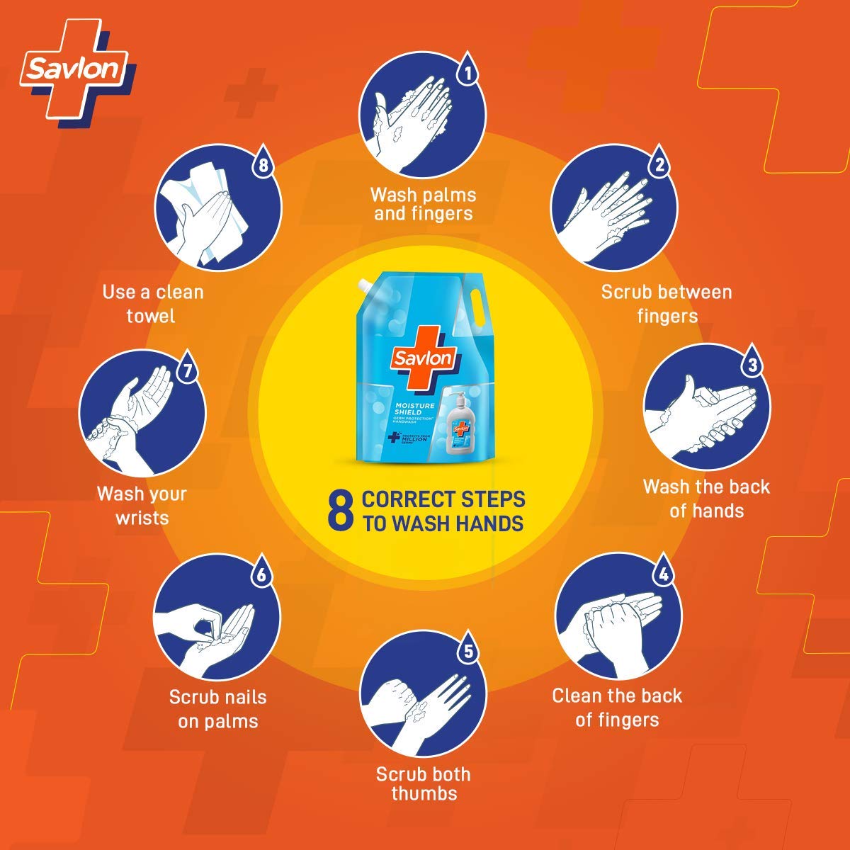 Savlon Moisture Shield Hand Wash (Refill) - 1.35 Lit