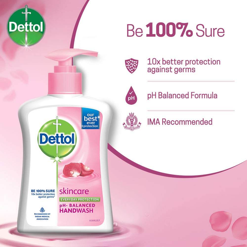 Dettol Handwash Pump Bottle- Skin Care - 200 ml