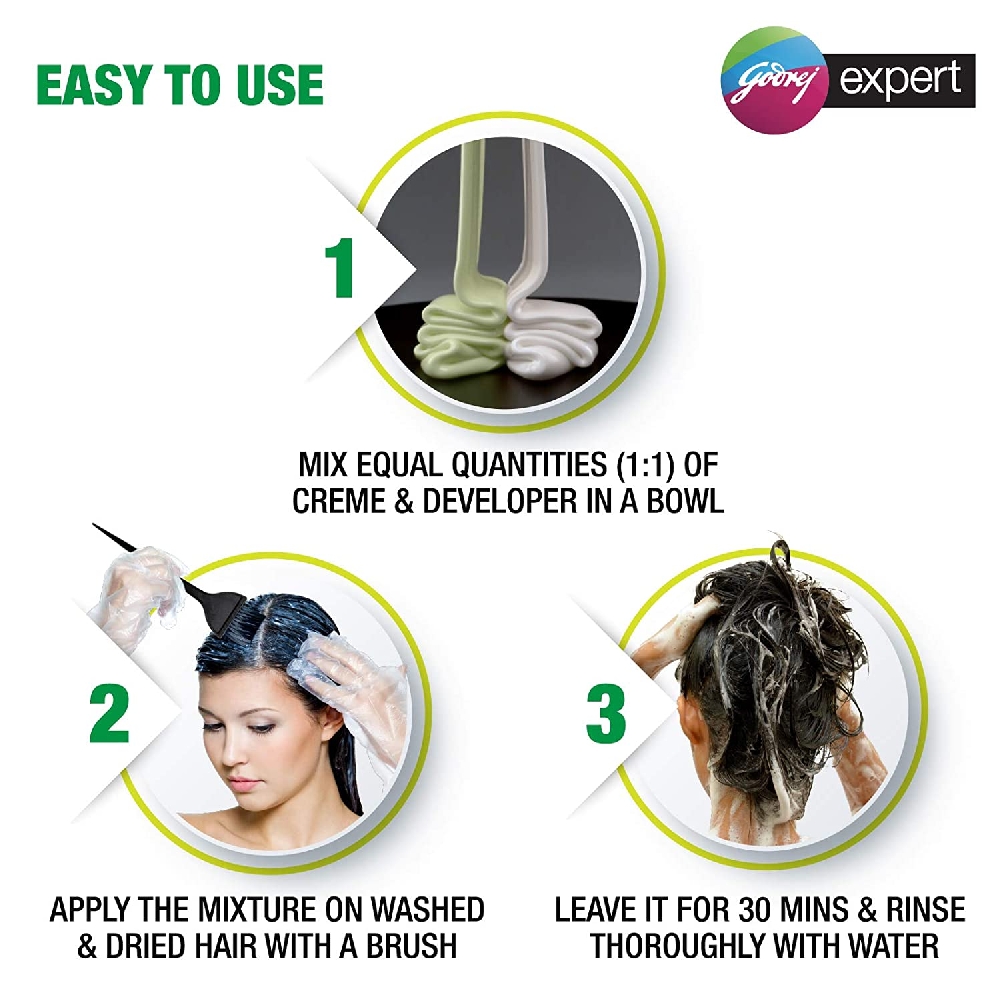 Godrej Expert Rich Creme- Dark Brown (4.06) Hair Colour - 20 ml