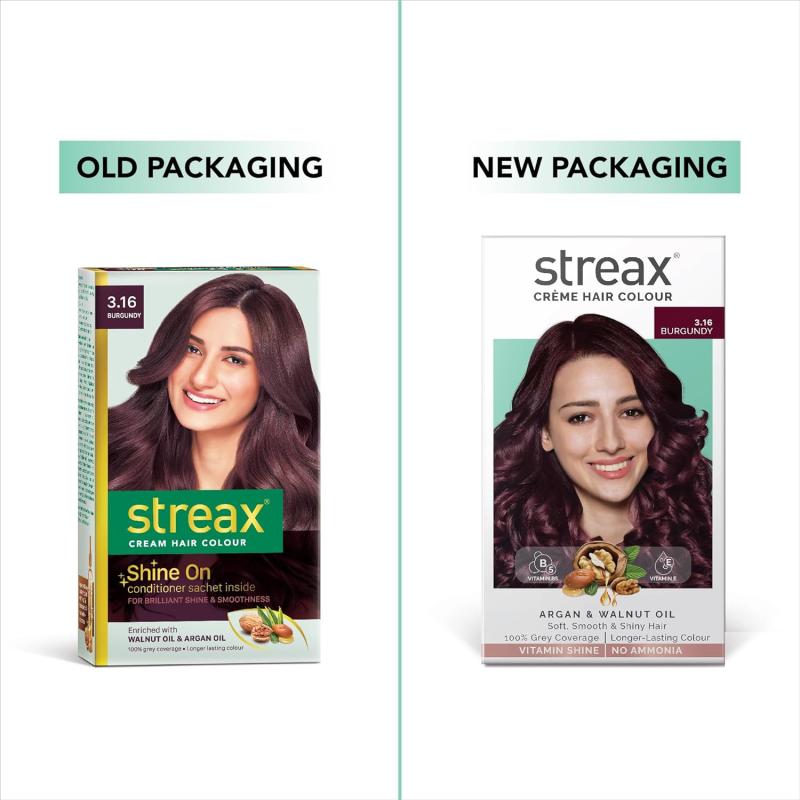 Streax Creme Hair Colour - (3.16 Burgundy) - 120 ml