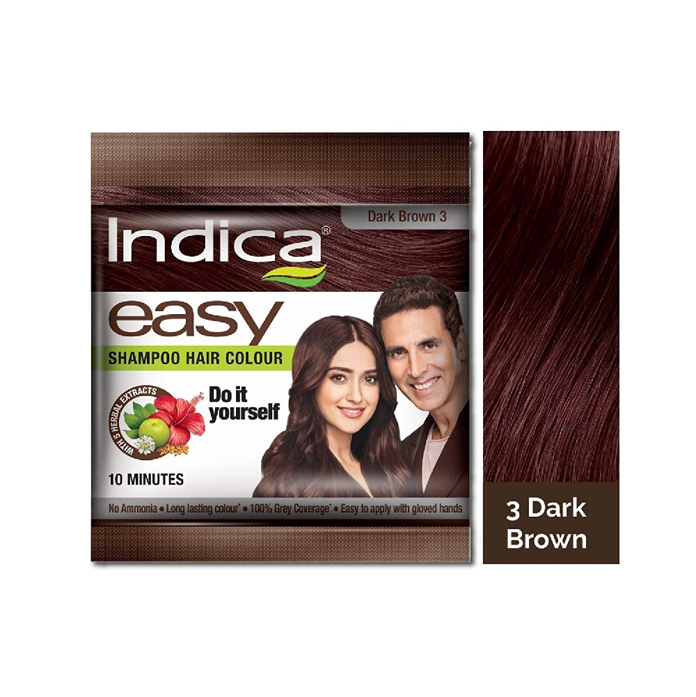 Indica Easy Hair Colour - (Dark Brown 3) - 25 ml