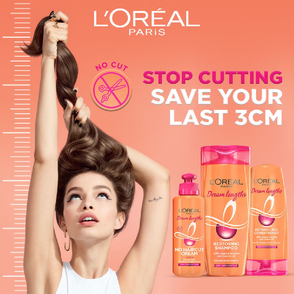 L'Oreal Paris Dream Lengths Shampoo - 180 ml