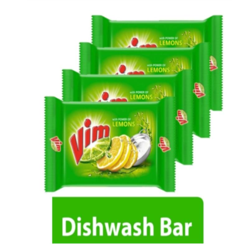 Vim Dishwash Bar Lemon - 4 x90 g