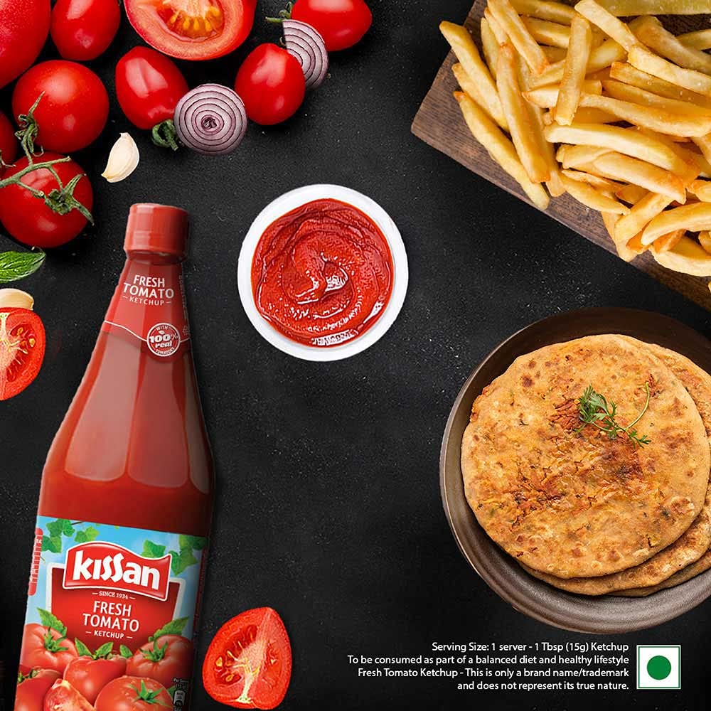 Kissan Fresh Tomato Ketchup (Bottle) - 1 kg
