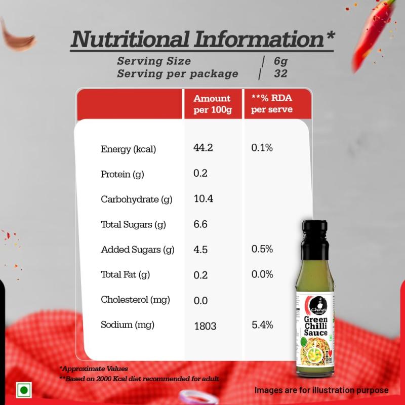 Ching's Secret Green Chilli Sauce (Bottle) - 190 g
