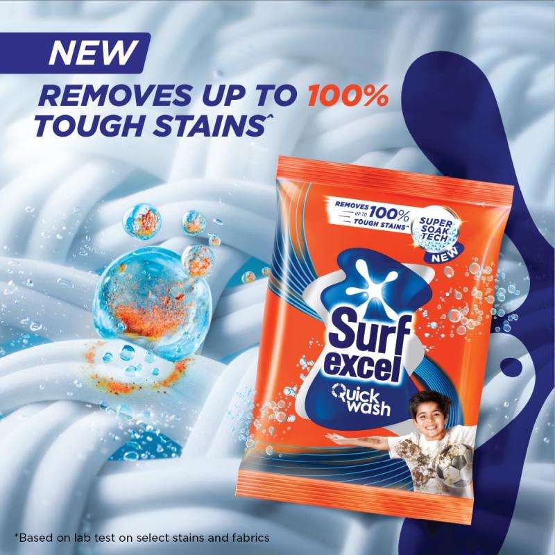 Surf Excel Quick Wash Detergent Powder - 500 g