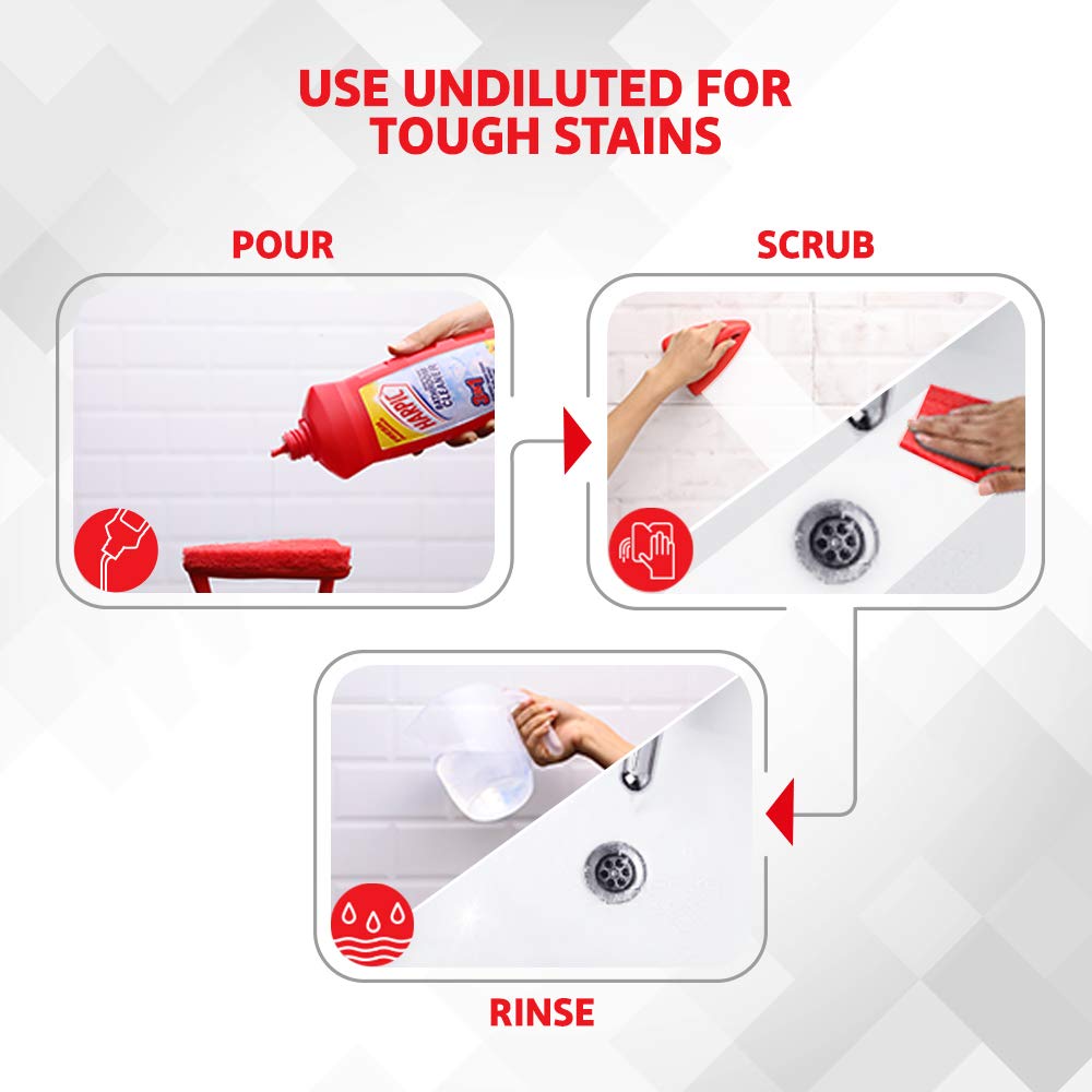 Harpic (Red) Disinfectant Bathroom Cleaner Liquid - 500 ml