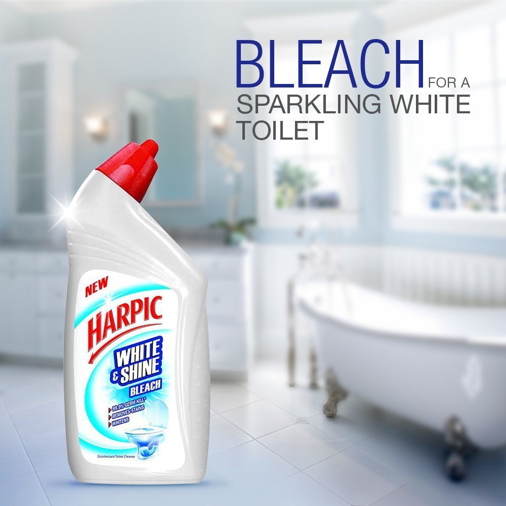 Harpic White and Shine Bleach Toilet Cleaner - 500 ml