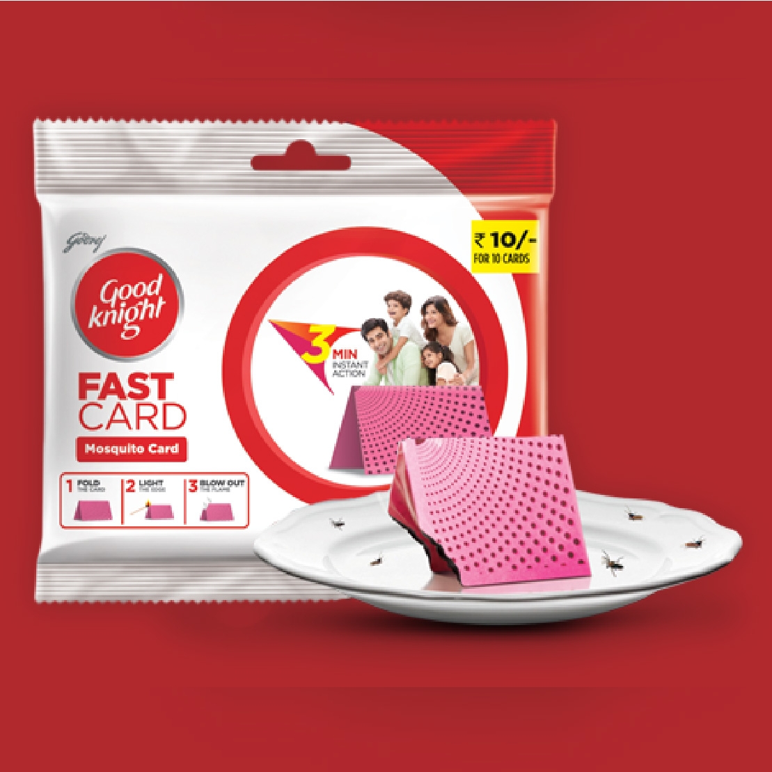 Good knight Fast Card Mosquito Repellent Paper - 10 PCS