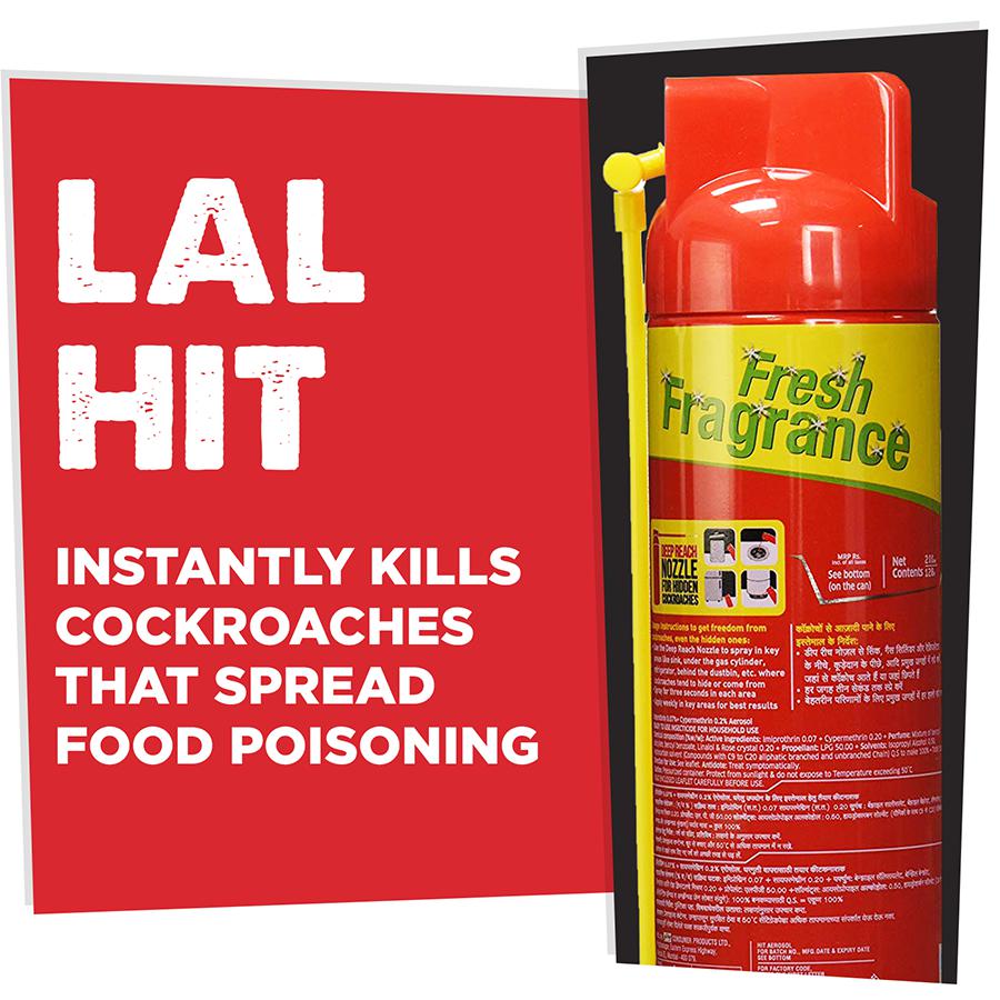 HIT Cockroach Killer Spray (Red) - 400 ml