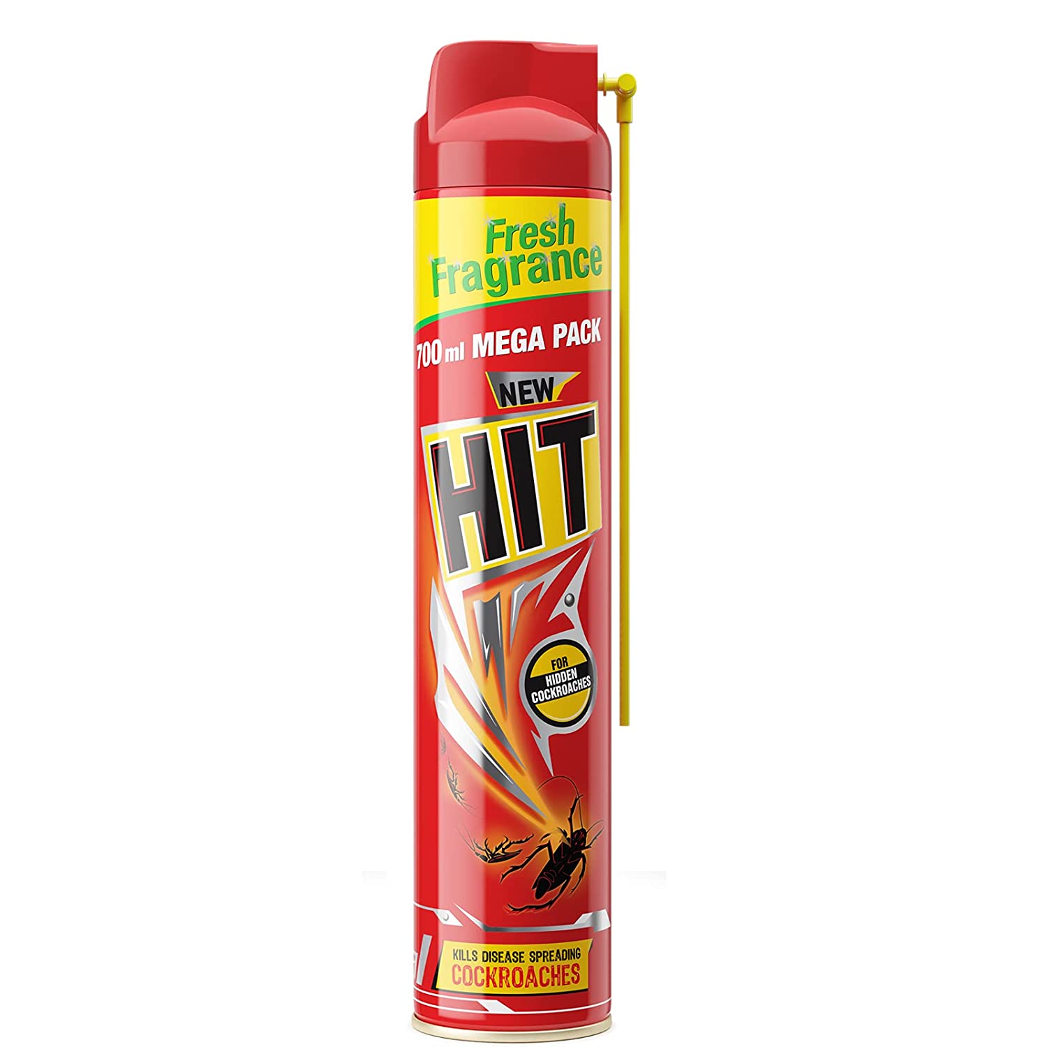 HIT Cockroach Killer Spray (Red) - 625 ml