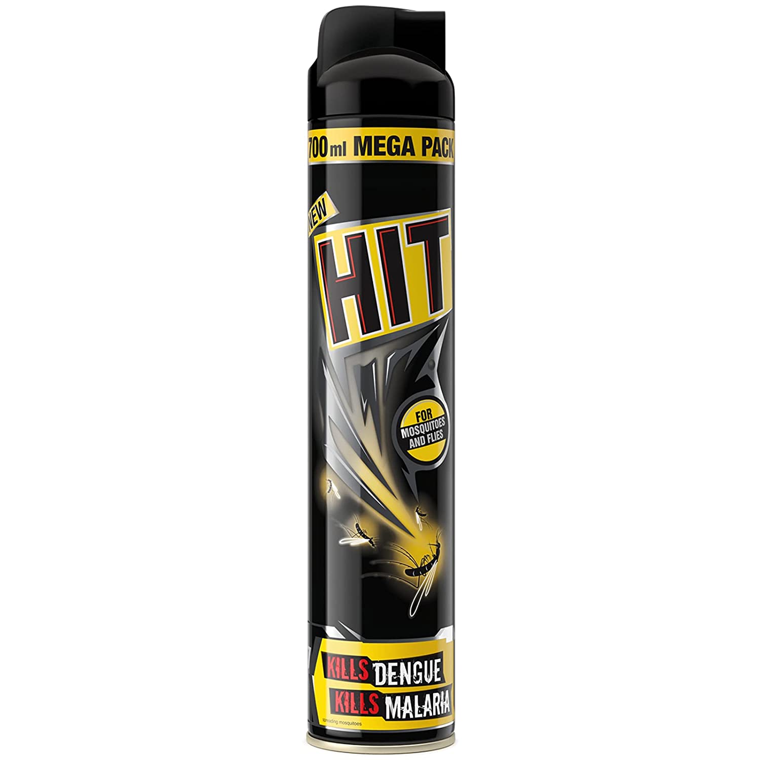 HIT Mosquito & Fly Killer Spray (Black) - 625 ml