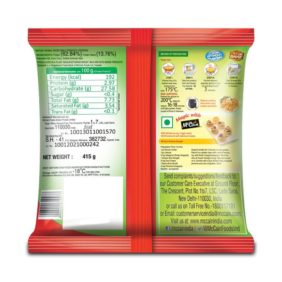 McCain Smiles - 415 g