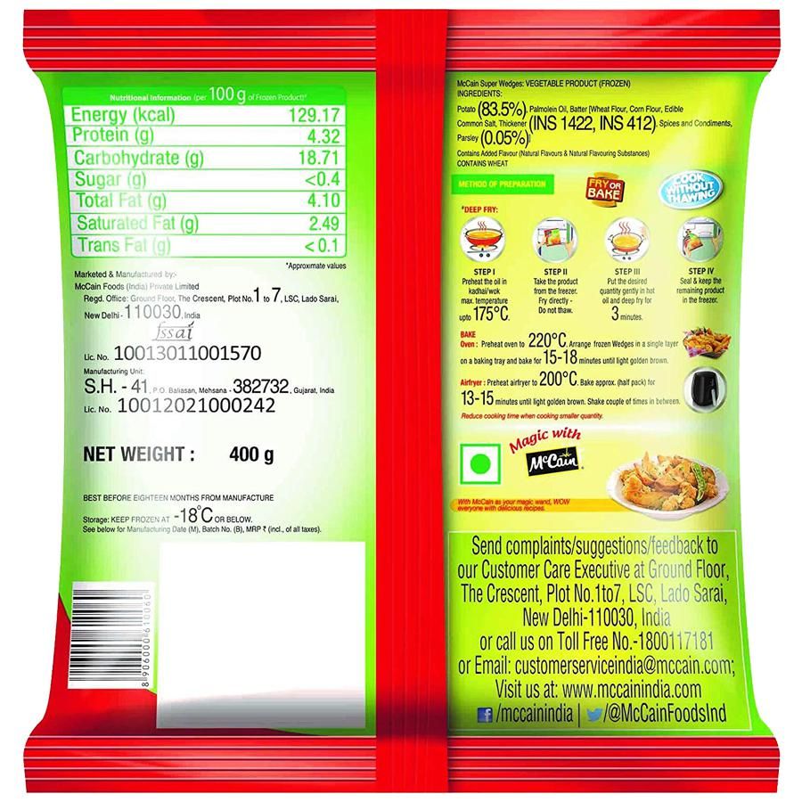 McCain Super Wedges - 400 g