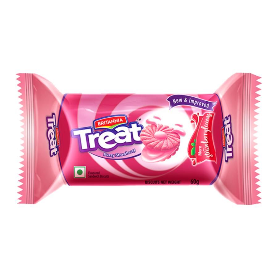 Britannia Treat - Strawberry Biscuits - 60 g